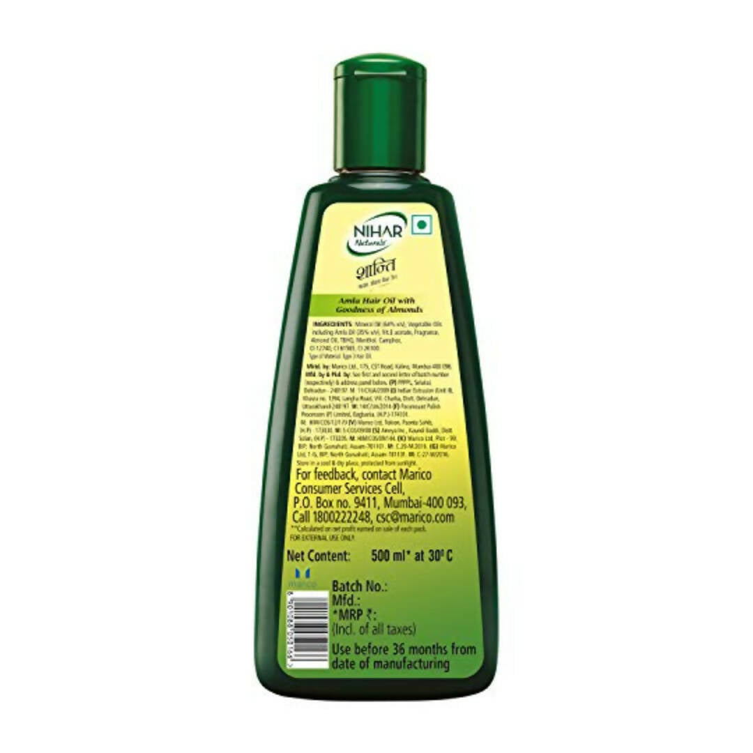Nihar Shanti Amla Badam Hair Oil - Distacart