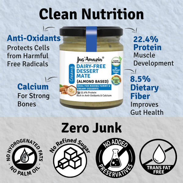 Jus Amazin Dairy-Free Dessert Mate (Almond Based) - Distacart