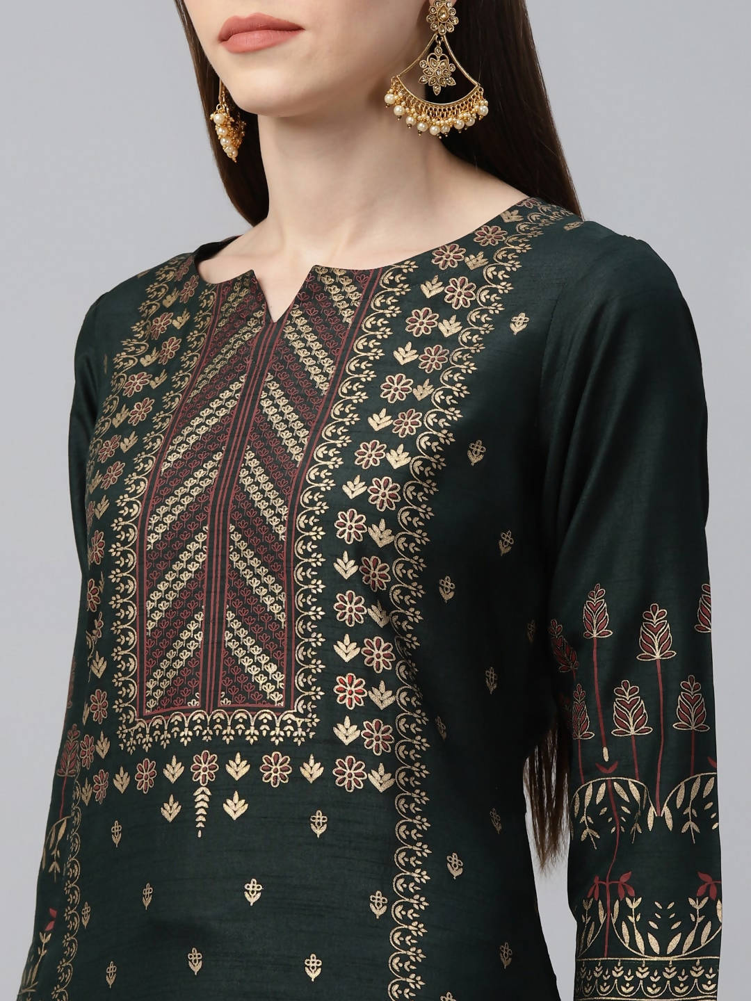 Cheera Printed Kurta Palazzo With Dupatta Set (CH117KPD) - Distacart