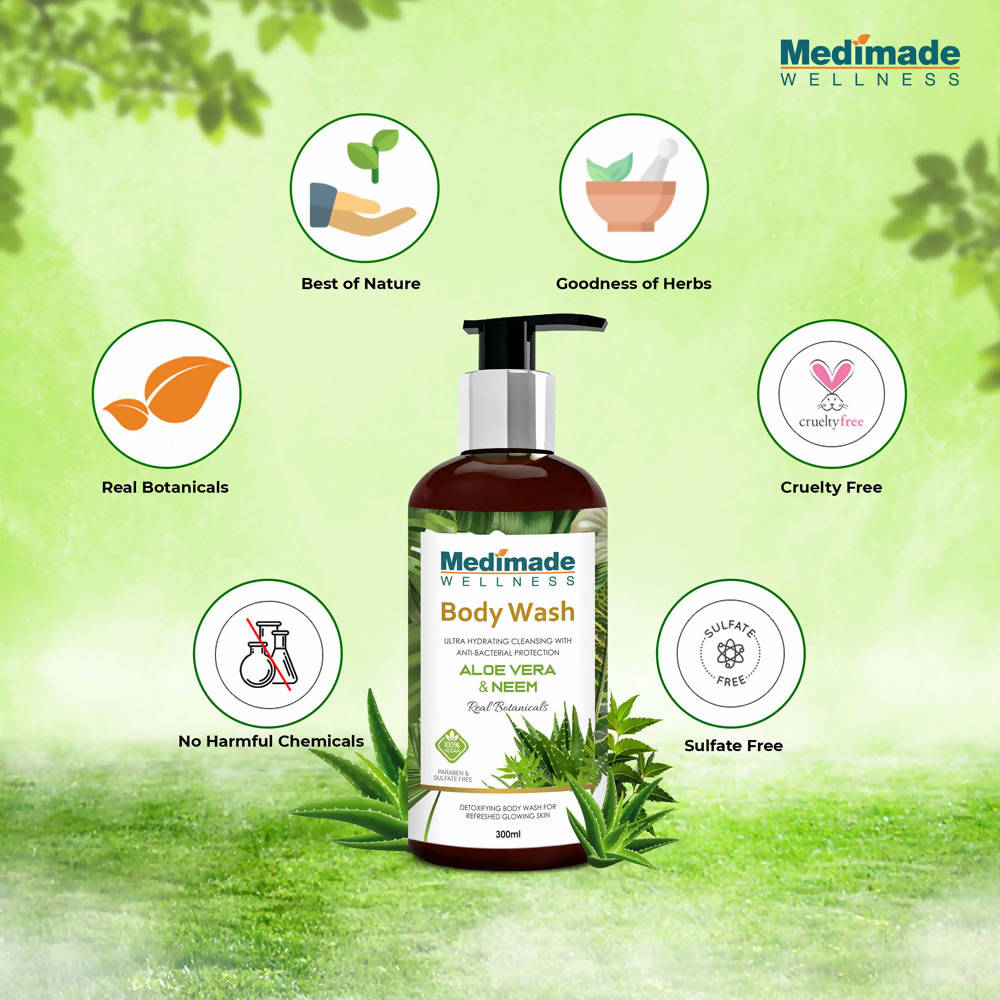 Medimade Wellness Aloevera & Neem Body Wash - Distacart