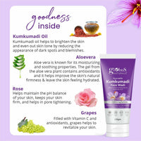 Thumbnail for Globus Naturals Ayurvedic Kumkumadi Skin Lightening Face Wash - Distacart