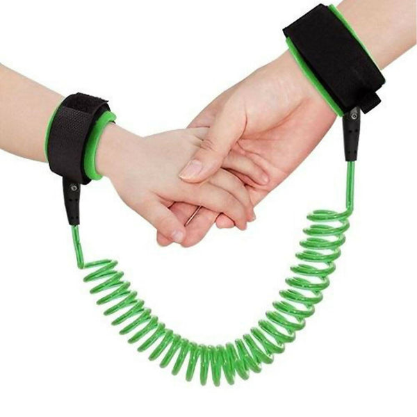 Safe-O-Kid Elastic Safety Wrist Adjustable Strap link for Baby- Orange Colour - Distacart