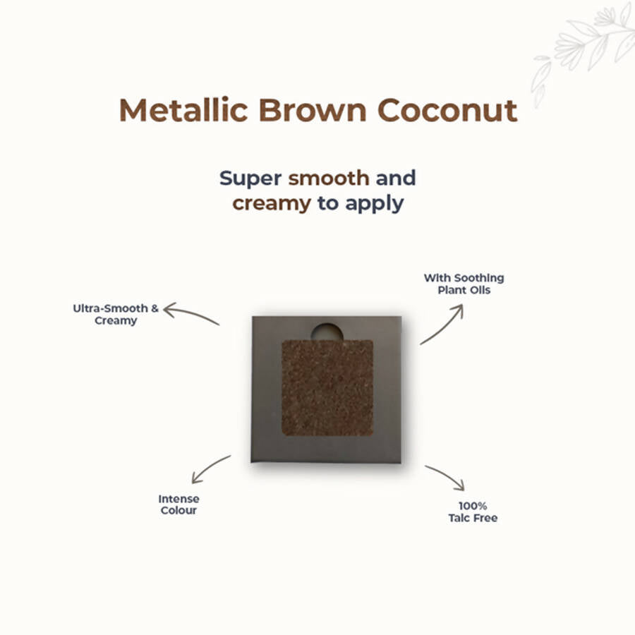 Disguise Satin Smooth Eyeshadow Squares - Metallic Brown Coconut 212 - Distacart
