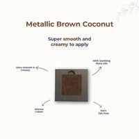 Thumbnail for Disguise Satin Smooth Eyeshadow Squares - Metallic Brown Coconut 212 - Distacart