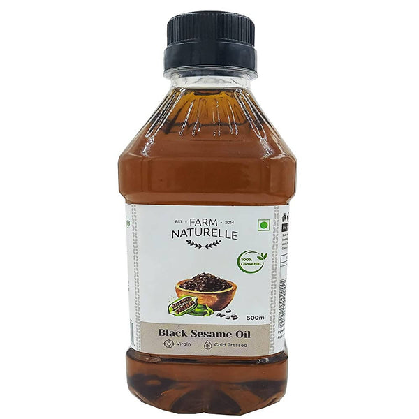 Farm Naturelle Organic Virgin Cold Pressed Black Sesame Seed Oil - Distacart