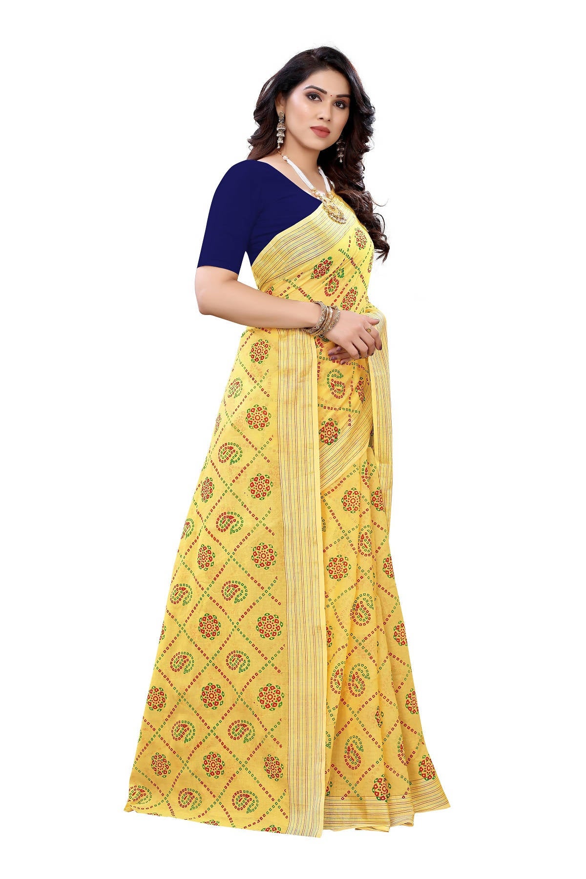 Vamika Yellow Linen Jari Border Saree (CHARVI YELLOW) - Distacart
