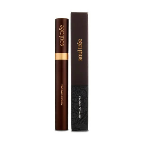Soultree Ayurvedic Mascara - Soft Brown, 6 gm