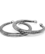 Thumbnail for Mominos Fashion Oxidised Silver-Plated Rajasthani Design Kada Anklets