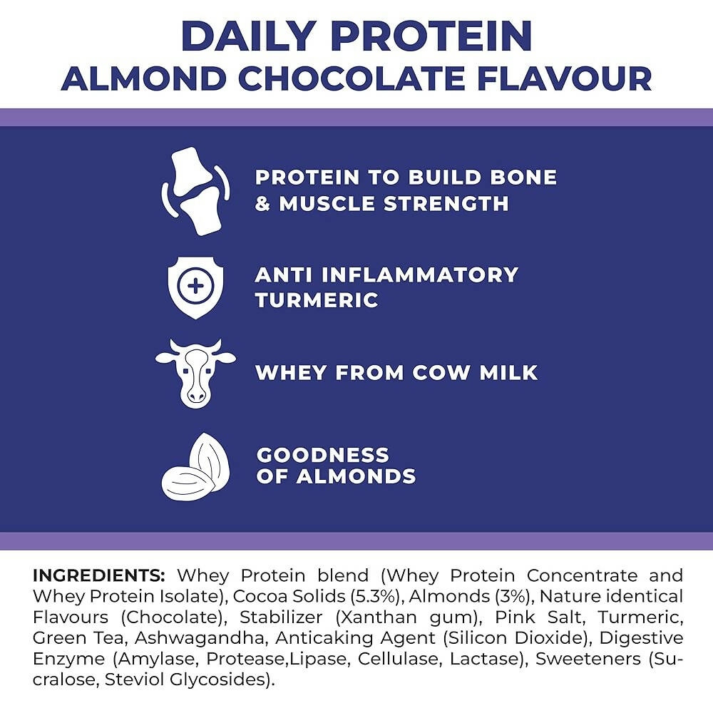 Foodstrong Daily Protein - Almond Chocolate Flavor - Distacart