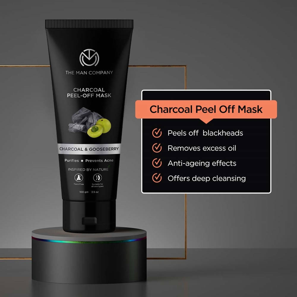 The Man Company Charcoal Peel Off Mask - Distacart