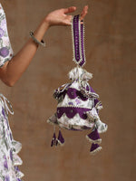 Thumbnail for Pomcha Jaipur White Gul Jamini Lehenga Set - Distacart