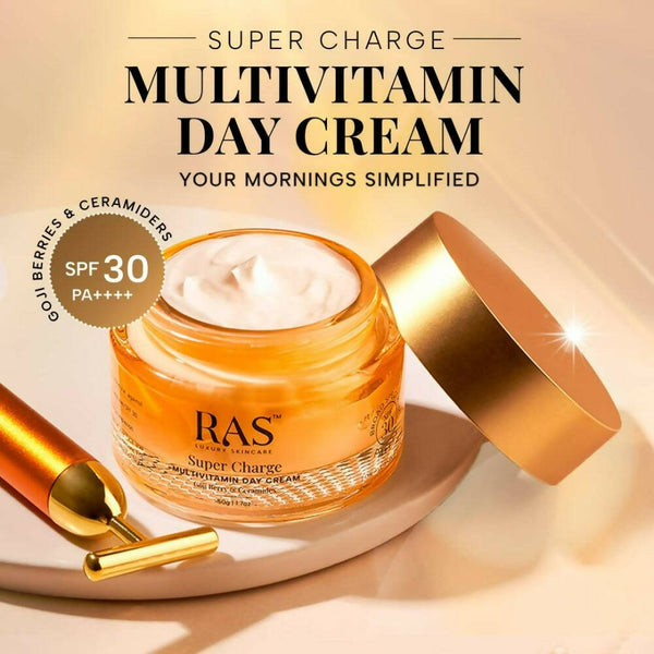 Ras Luxury Oils Super Charge Day Cream with Multivitamin SPF 30 - Distacart