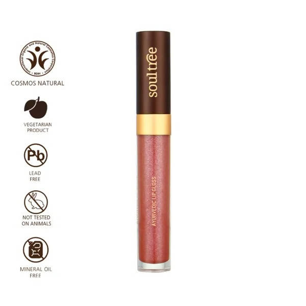 Soultree Ayurvedic Lip Gloss - Rose Dew, 5 gm