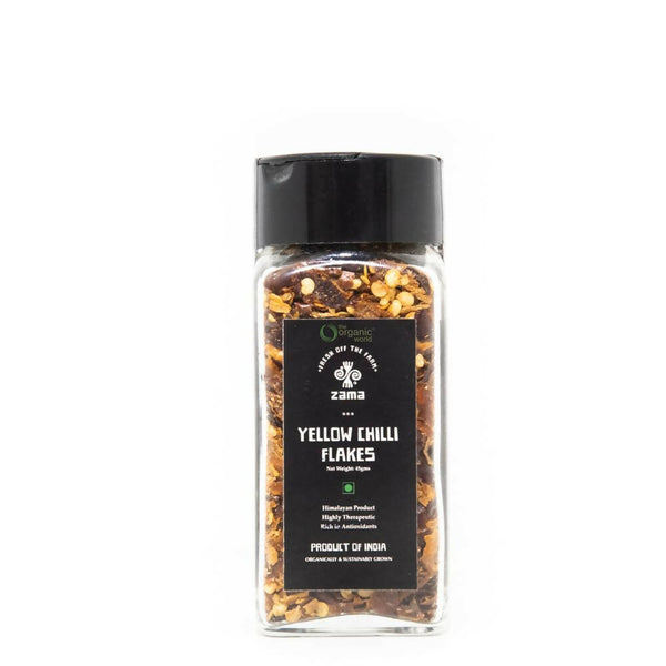 Zama Organics Yellow Chilli Flakes - Distacart