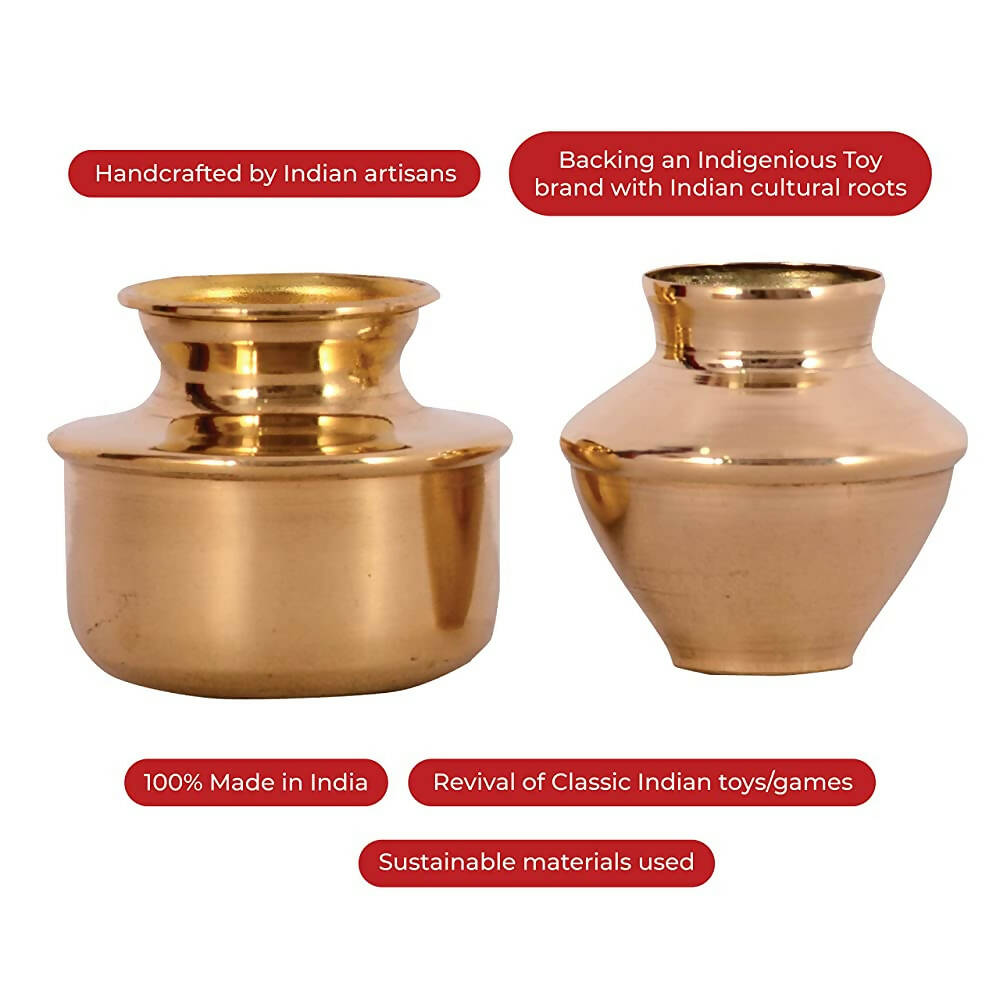 Desi Toys Brass Pretend Playset Handa Kalshi - Distacart