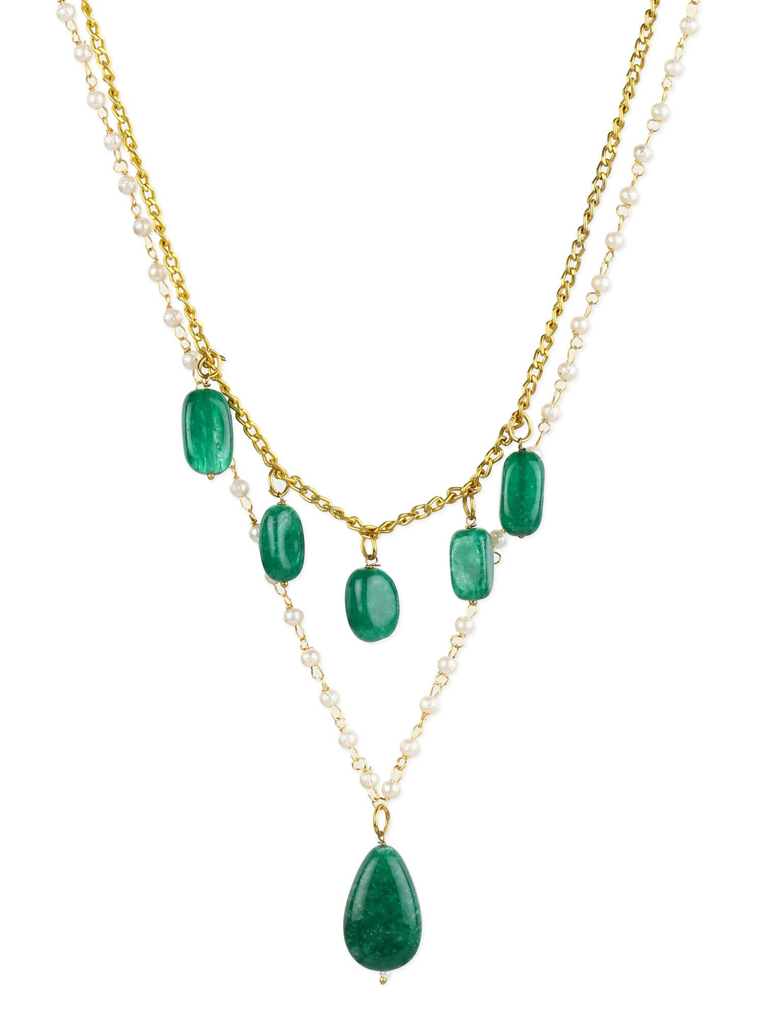 Women's Gold-Plated Necklace - Ruby Raang - Distacart