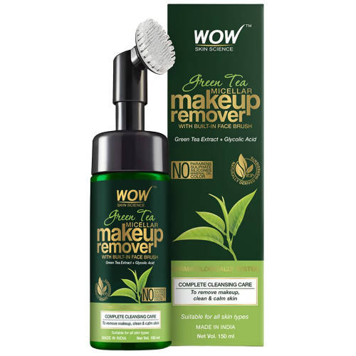 Wow Skin Science Green Tea Makeup Remover - Distacart