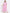 Myshka Women's Pink Printed Georgette Half Sleeve Round Neck Casual Dress