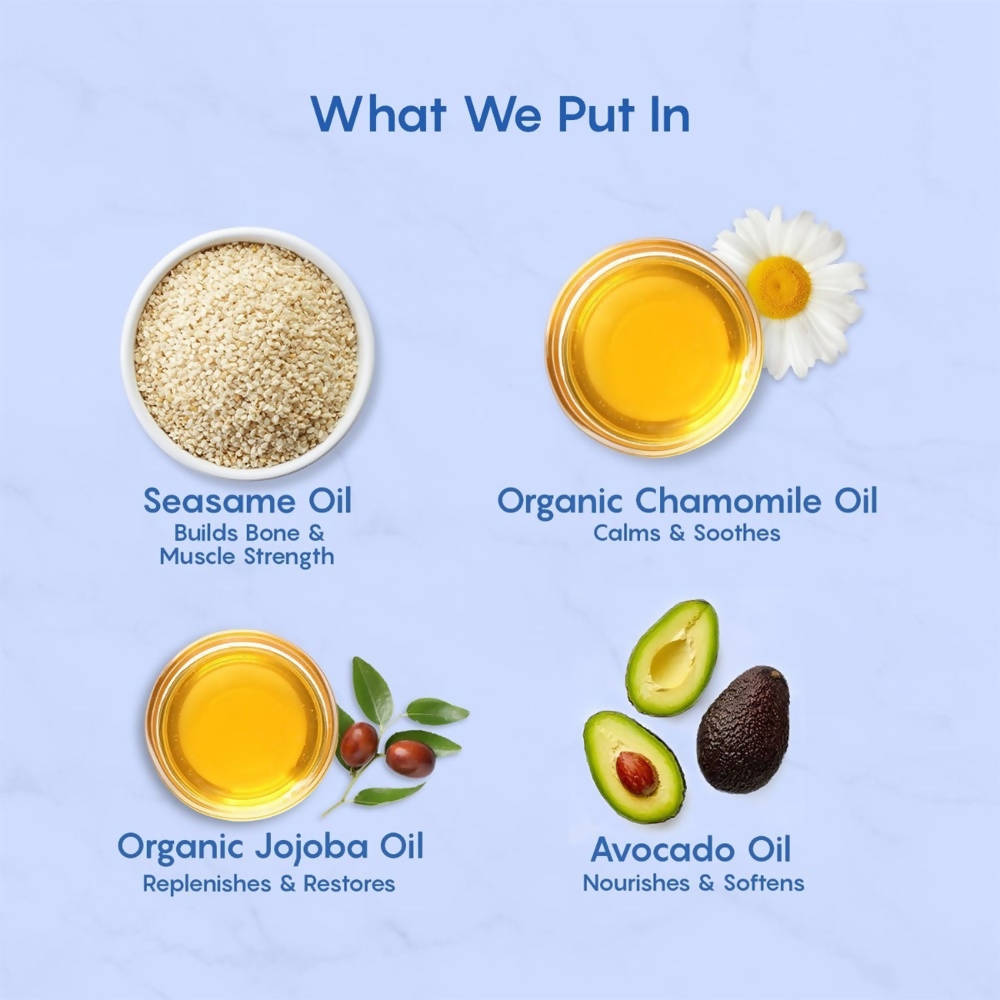 The Moms Co Natural Massage Oil Ingredients