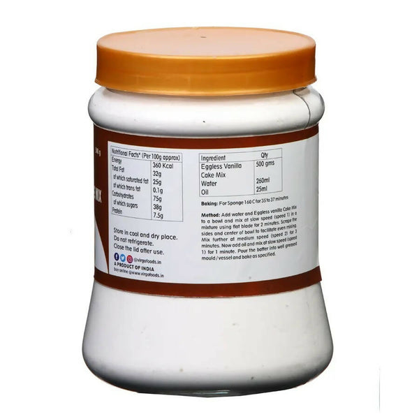 Virgo Eggless Vanilla Cake Mix - Distacart