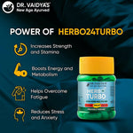 Thumbnail for Dr. Vaidya's Herbo 24 Turbo Capsules For Men - Distacart
