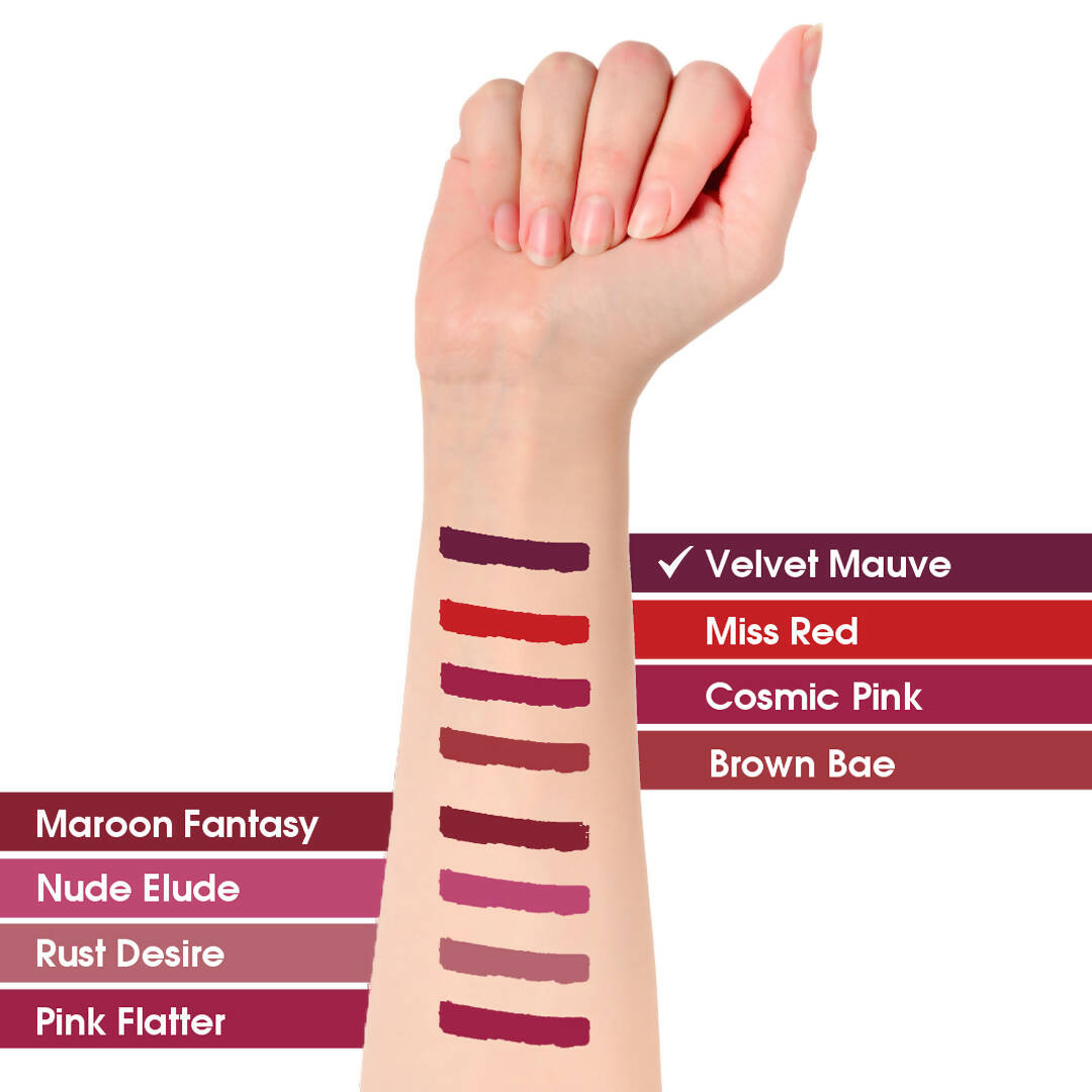 TAC - The Ayurveda Co. Liquid Matte Velvet Mauve Lipstick - Distacart