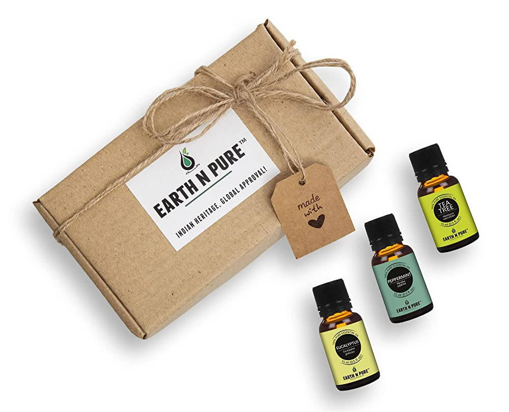 Earth N Pure Essential Oils (Eucalyptus, Peppermint & Tea Tree)