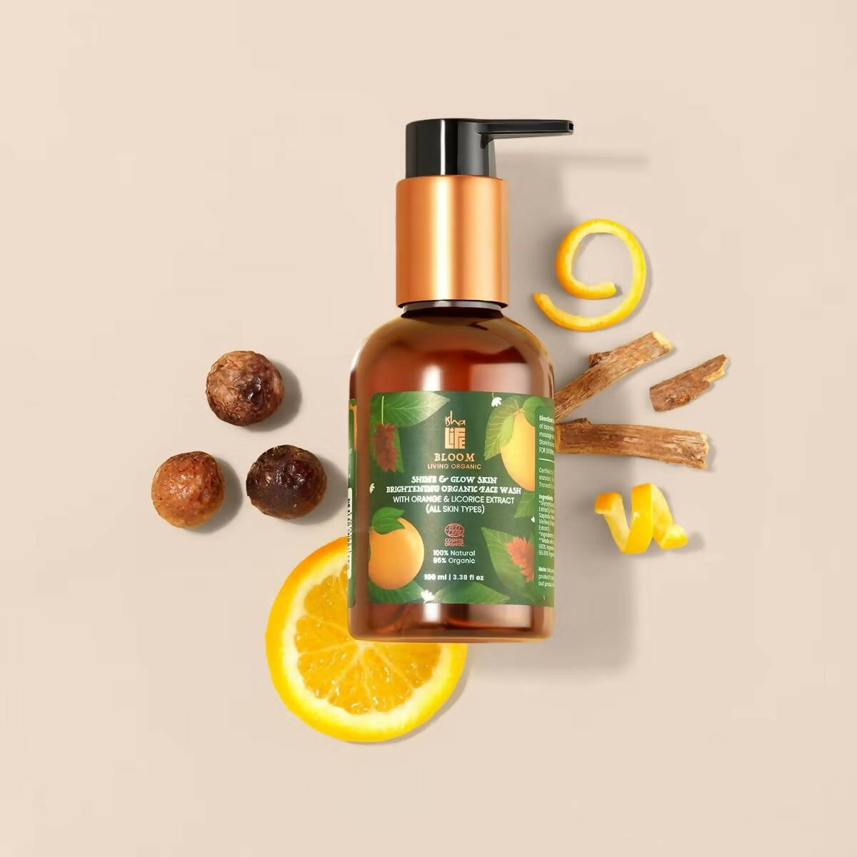 Isha Life Shine & Glow Skin Brightening Organic Face Wash - Distacart