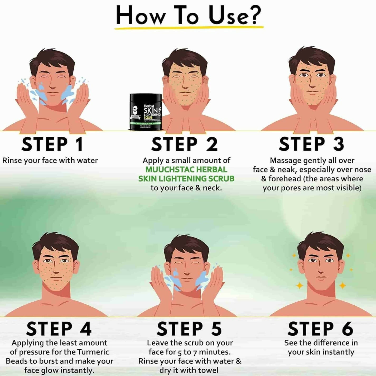 Muuchstac Herbal Skin Lightening Scrub - Distacart