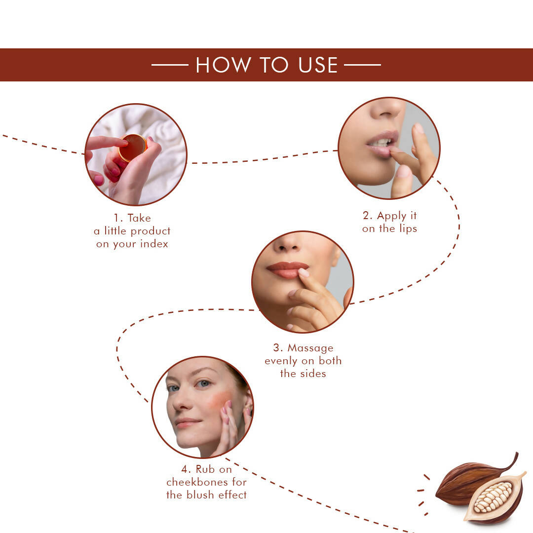 Korus Essential Cocoa Lip & Cheek Tint Balm - Distacart