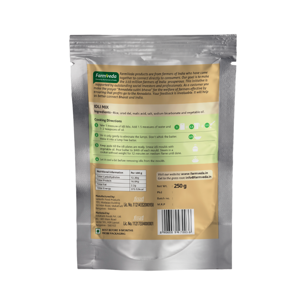 Farmveda Instant Mix- Idli Mix - Distacart