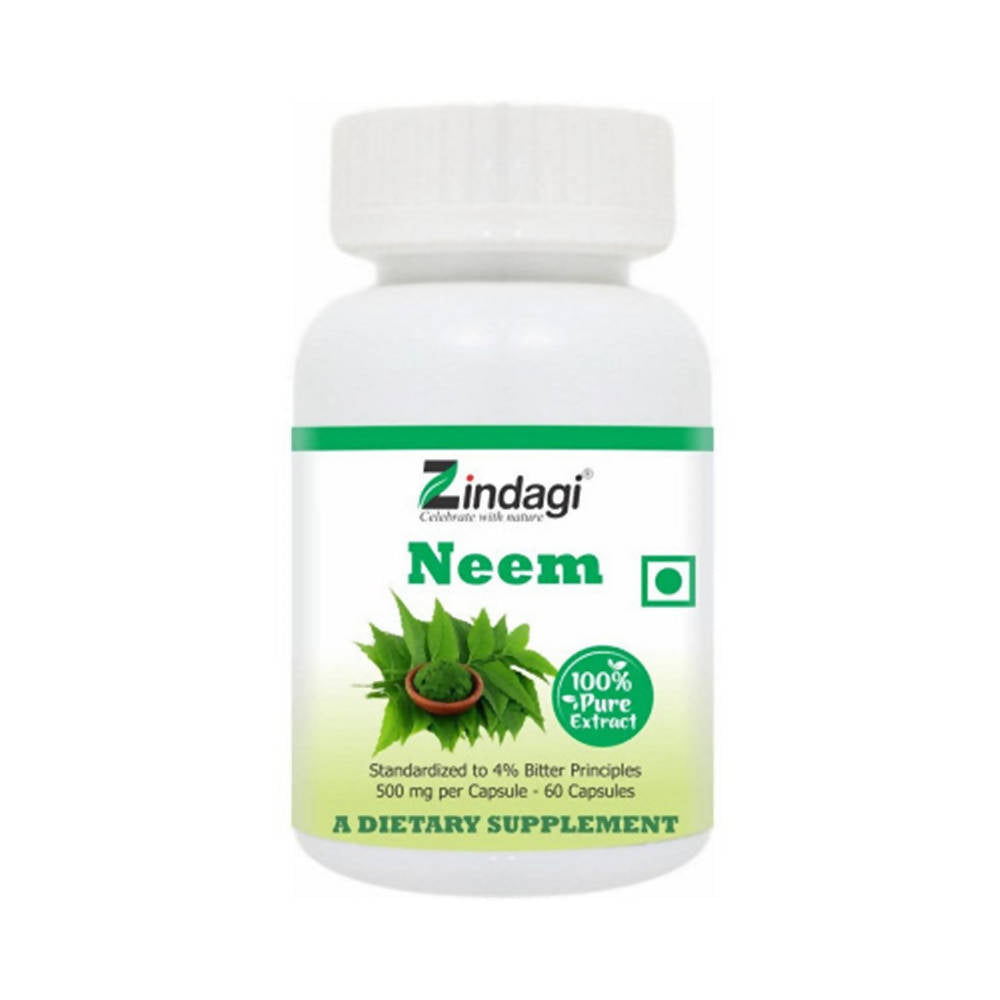 Zindagi 100% Neem Extract Capsules - Distacart