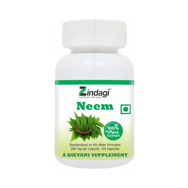 Zindagi 100% Neem Extract Capsules - Distacart