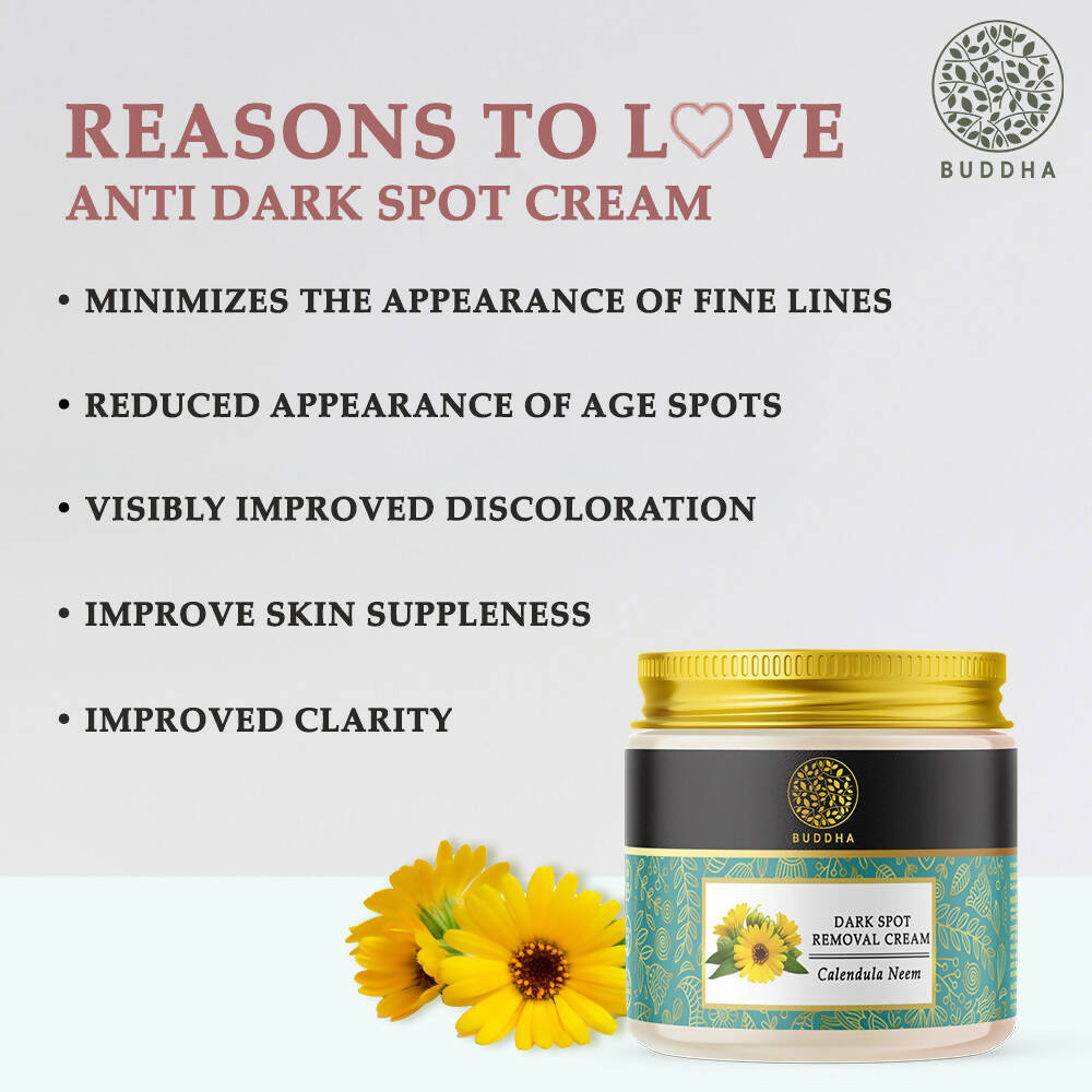 Buddha Natural Dark Spot Removal Face Cream - For Uneven Skin Tone and Skin Darkening - Distacart