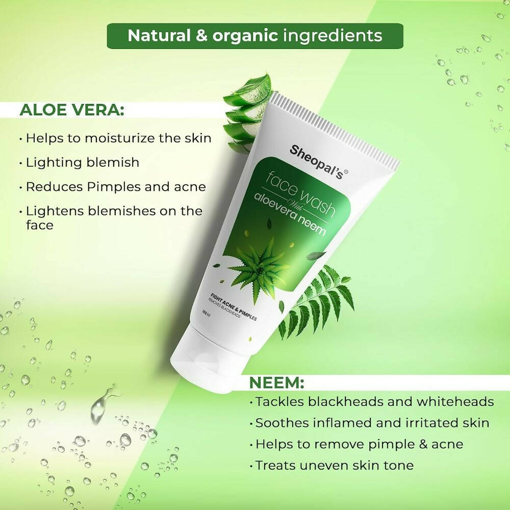 Sheopal's Aloevera Neem Face Wash - Distacart