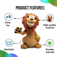 Thumbnail for Goofy Tails Latex Dog Toys Lion - Distacart