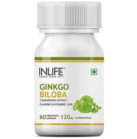 Thumbnail for Inlife Gingko Biloba Extract Vegetarian Capsules - Distacart