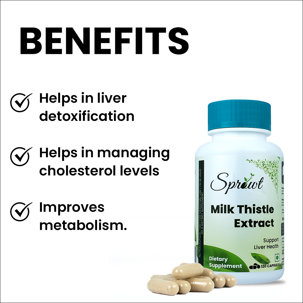 Sprowt Milk Thistle Extract Capsules - Distacart