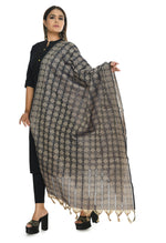 Thumbnail for Mominos Fashion Moeza Beautiful Handloom Cotton Navy Blue Dupatta - Distacart