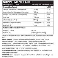 Thumbnail for Inlife Calcium Zinc Magnesium Vitamin D2+K2 Tablets