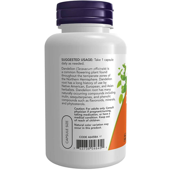 Now Foods Dandelion Root 500mg Veg Capsules