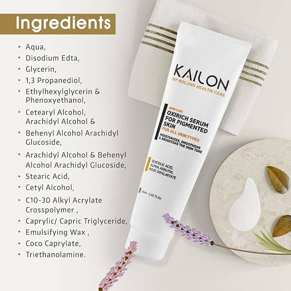 Kailon Oxirich Serum For Pigmented Skin Ingredients