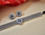 Thumbnail for Mominos Fashion Silver color Necklace with Kundan work Mangalsutra - Distacart
