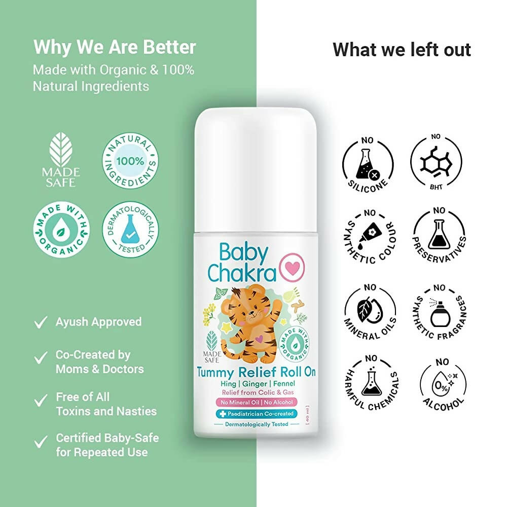 BabyChakra Tummy Relief Roll On - Distacart