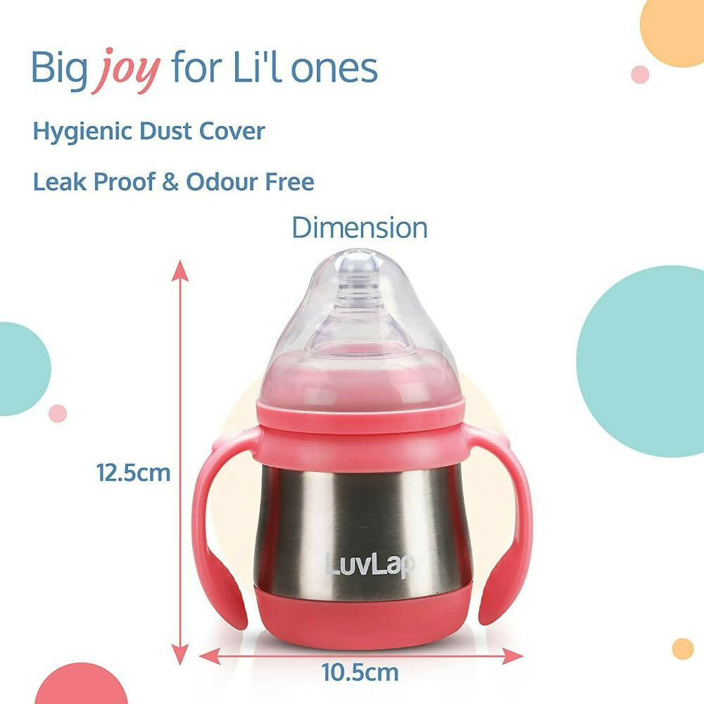 LuvLap Steel Feeding Baby Bottle - Distacart