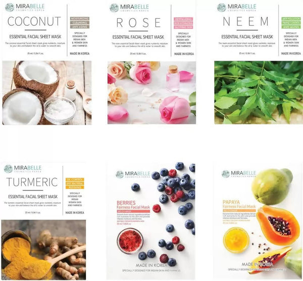 Mirabelle Korea Dull Skin Face sheet Mask Combo - Distacart