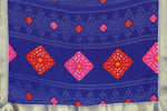 Thumbnail for Vamika Blue Georgette Printed With Lace Saree - Distacart