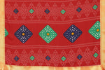 Thumbnail for Vamika Red Georgette Printed With Lace Saree - Distacart
