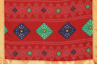 Thumbnail for Vamika Red Georgette Printed With Lace Saree - Distacart