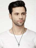 Thumbnail for NVR Men Black Plated Flash Pendent With Chain - Distacart